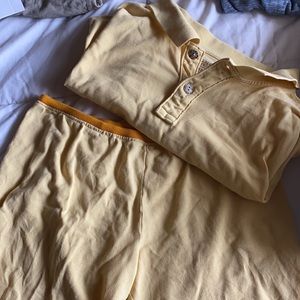 Thrift Flip Cropped Polo & Elastic Shorts